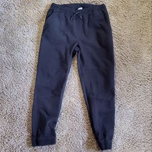 Black wind resistant type cloth pants